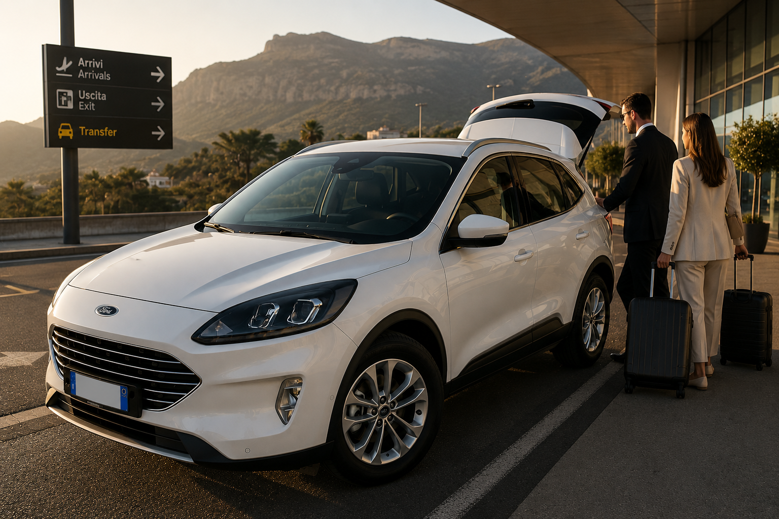 Transfer privato con Ford Kuga all’Aeroporto di Palermo